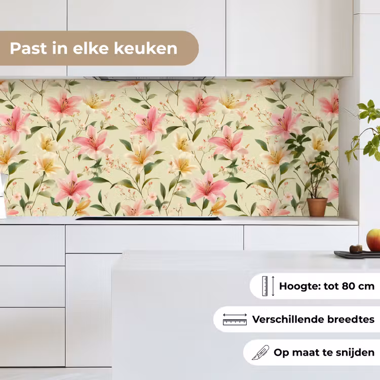 Keuken achterwand - Lelies - Sereen - Kleurrijk — 7
