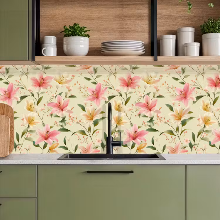 Keuken achterwand - Lelies - Sereen - Kleurrijk — 8