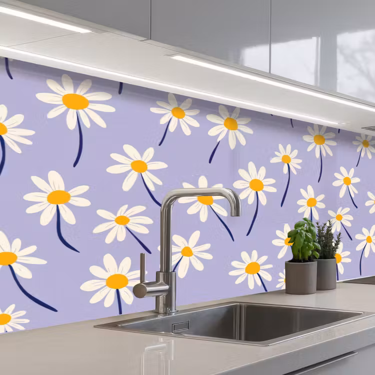 Keuken achterwand - Modern - Madelief - Paars — 2