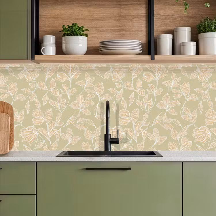 Keuken achterwand - Organisch - Subtiel - Groen — 8