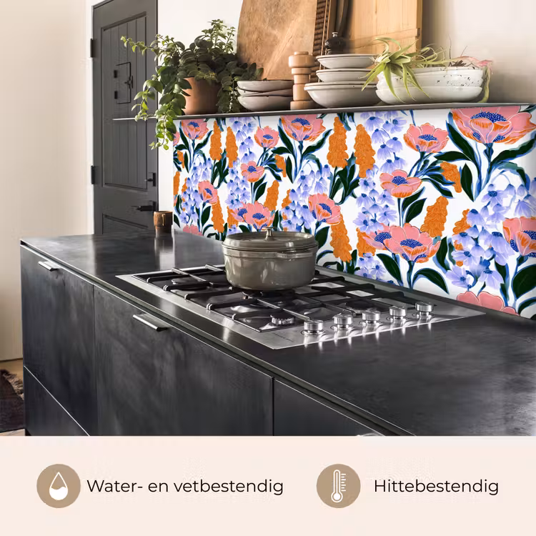 Keuken achterwand - Patroon - Aquarel - Kleurrijk — 5
