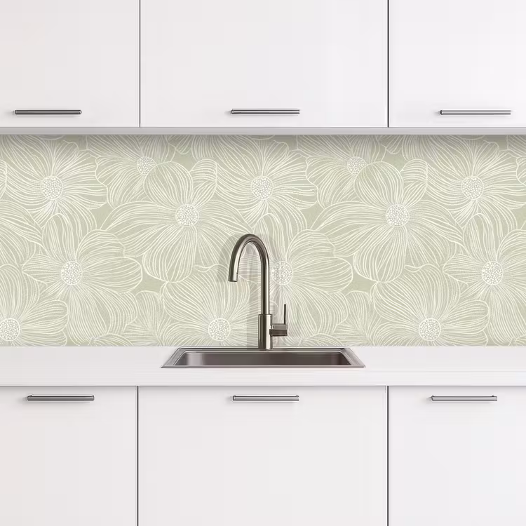 Keuken achterwand - Sereen - Bloemen - Groen — 4