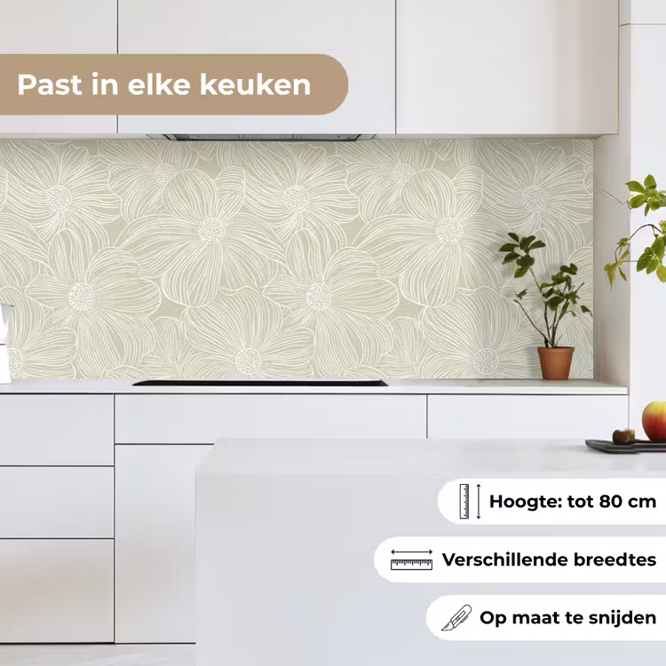 Keuken achterwand - Sereen - Bloemen - Groen — 7