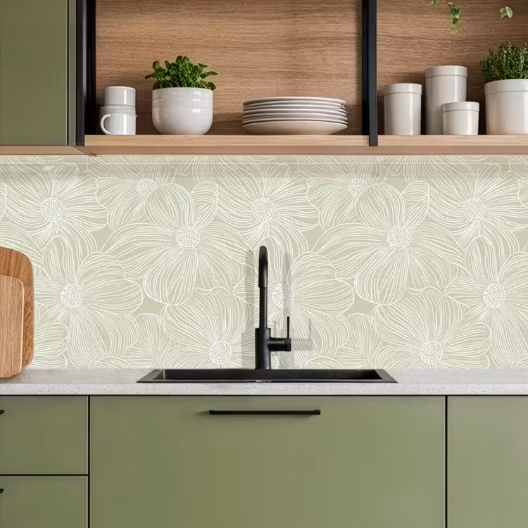 Keuken achterwand - Sereen - Bloemen - Groen — 8