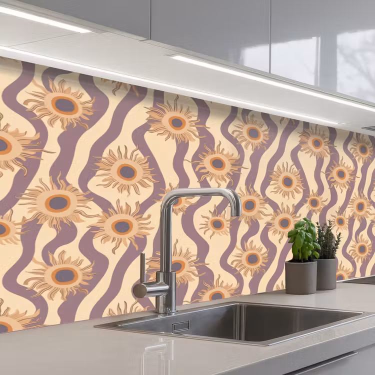 Keuken achterwand - Bohemian - Vibe - Lavendelpaars — 2