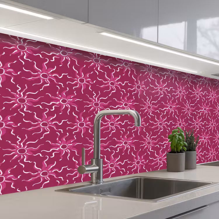 Keuken achterwand - Bohemian - Zon - Magenta — 2
