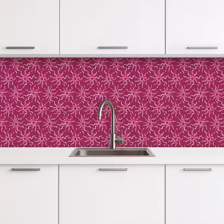 Keuken achterwand - Bohemian - Zon - Magenta — 4