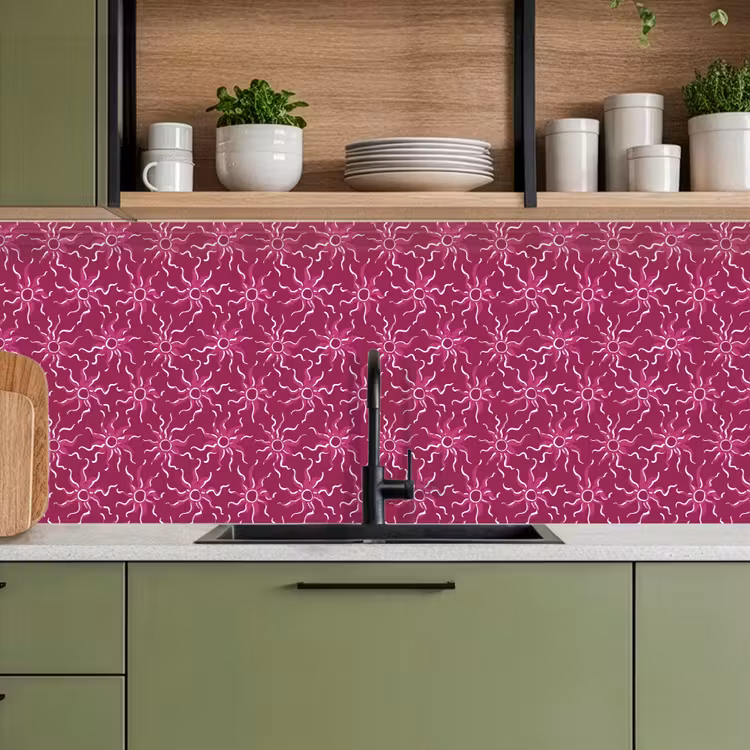 Keuken achterwand - Bohemian - Zon - Magenta — 8