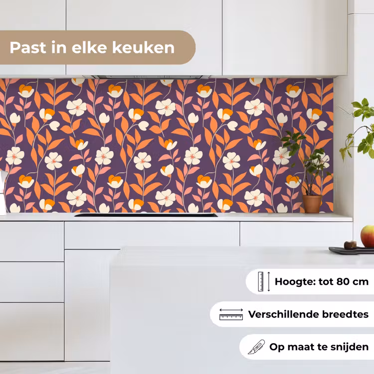 Keuken achterwand - Boho - Vintage - Paars — 7