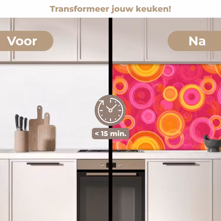 Keuken achterwand - Cirkels - Design - Kleurrijk — 3