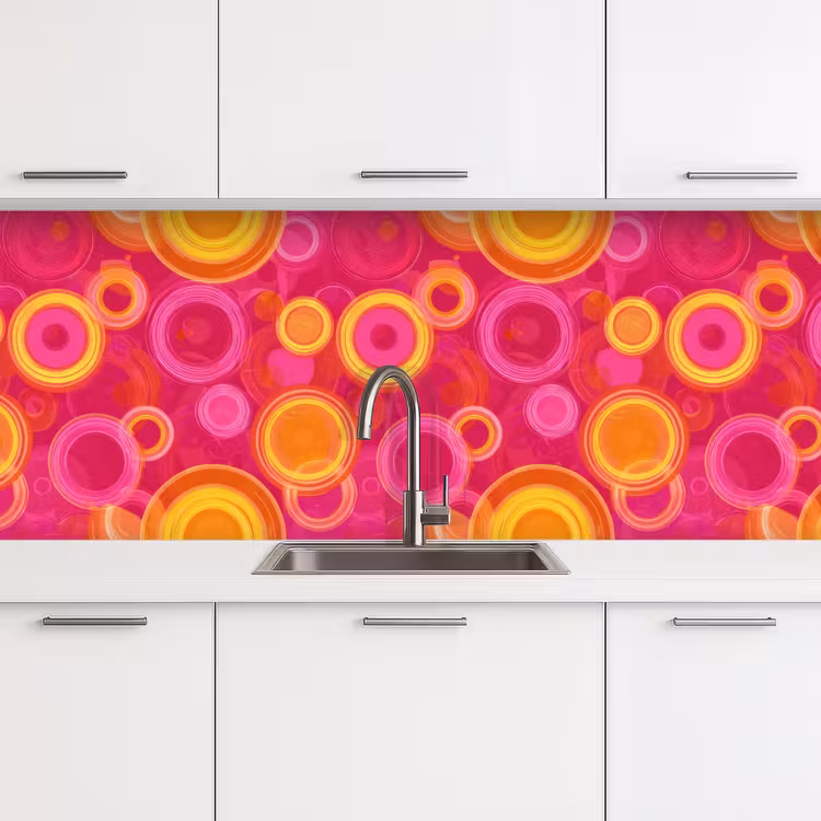 Keuken achterwand - Cirkels - Design - Kleurrijk — 4