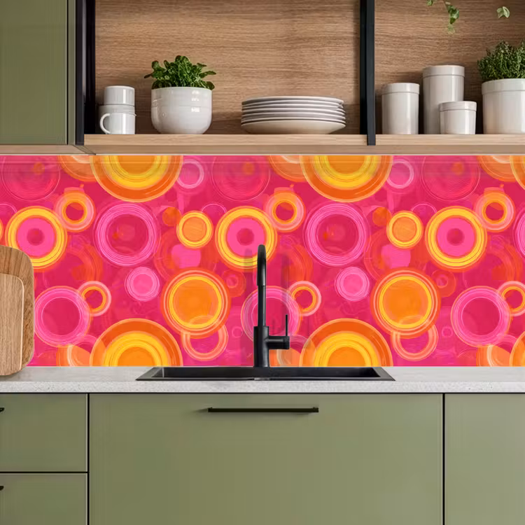 Keuken achterwand - Cirkels - Design - Kleurrijk — 8