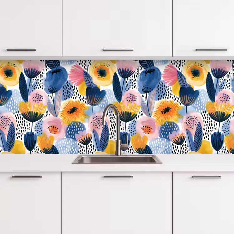Keuken achterwand - Creatief - Patroon - Kleurrijk — 4