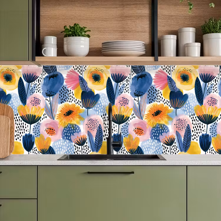 Keuken achterwand - Creatief - Patroon - Kleurrijk — 8
