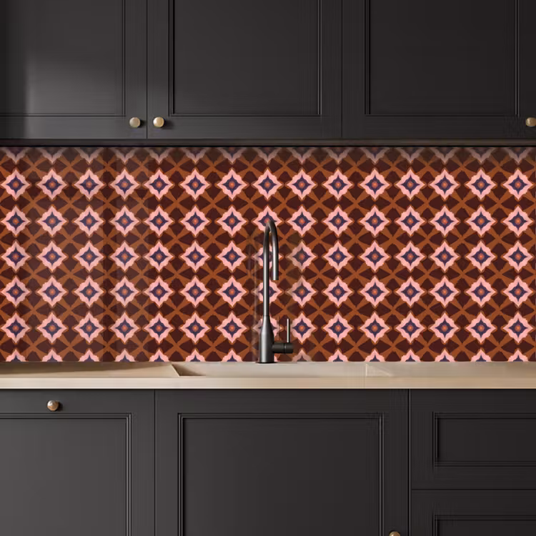 Keuken achterwand - Geometrisch - Sierlijk - Bruin — 6