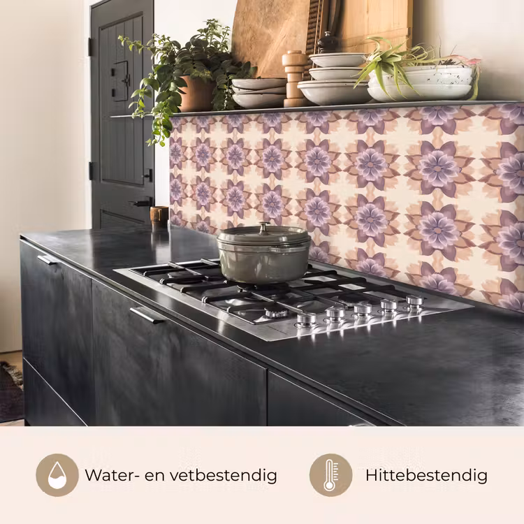 Keuken achterwand - Klassiek - Patroon - Paars — 5