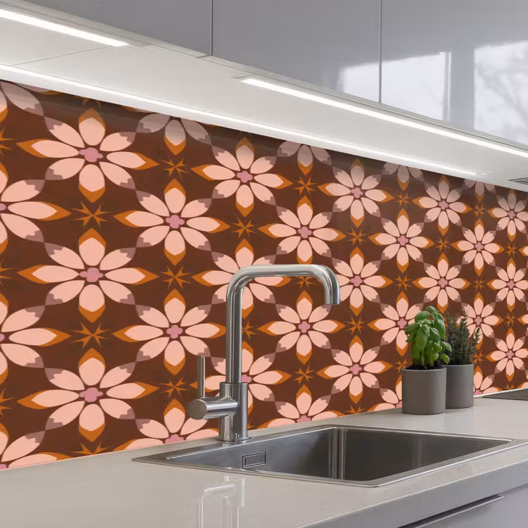 Keuken achterwand - Klassiek - Retro - Bruin — 2