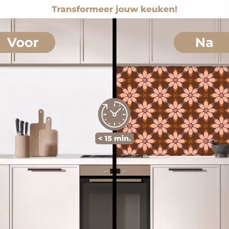 Keuken achterwand - Klassiek - Retro - Bruin — 3