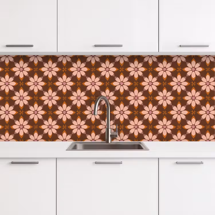 Keuken achterwand - Klassiek - Retro - Bruin — 4