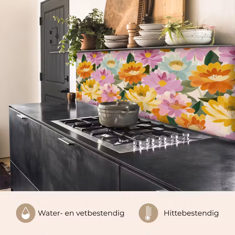 Keuken achterwand - Lelies - Aquarel - Pastel — 5