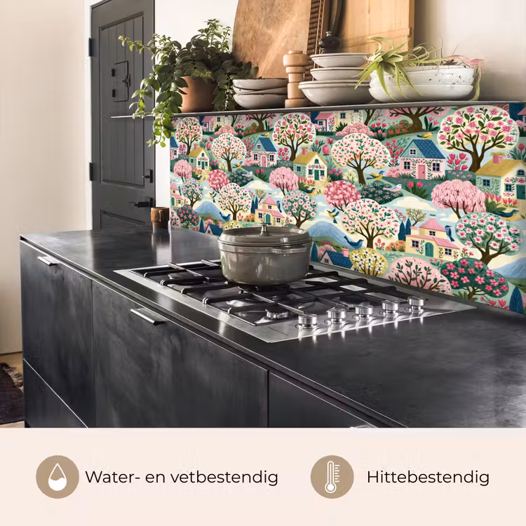 Keuken achterwand - Nostalgisch - Idyllisch - Kleurrijk — 5