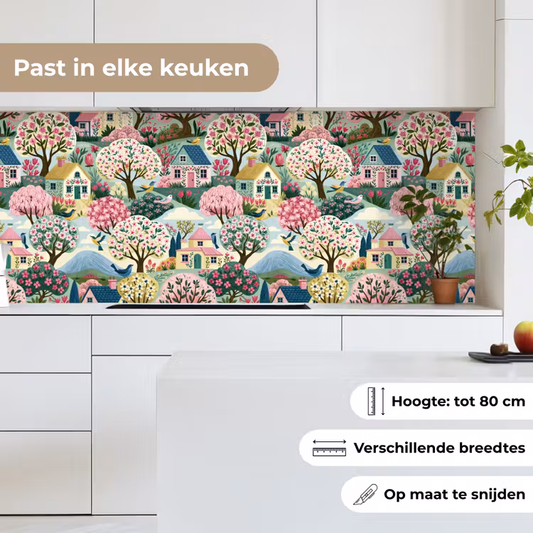 Keuken achterwand - Nostalgisch - Idyllisch - Kleurrijk — 7
