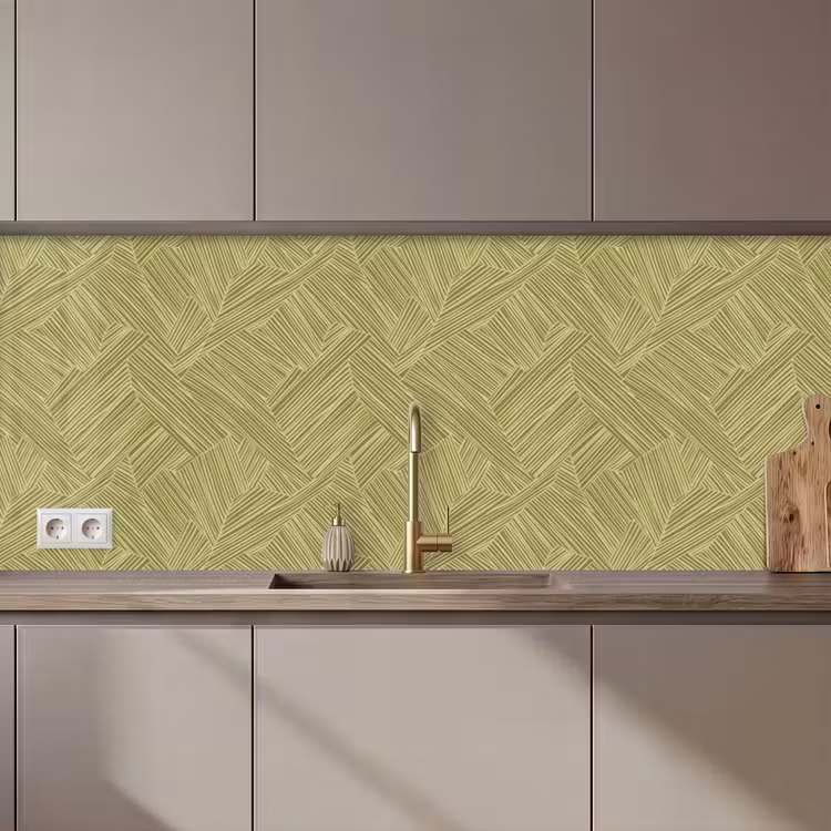 Keuken achterwand - Abstract - Modern - Groen — 1