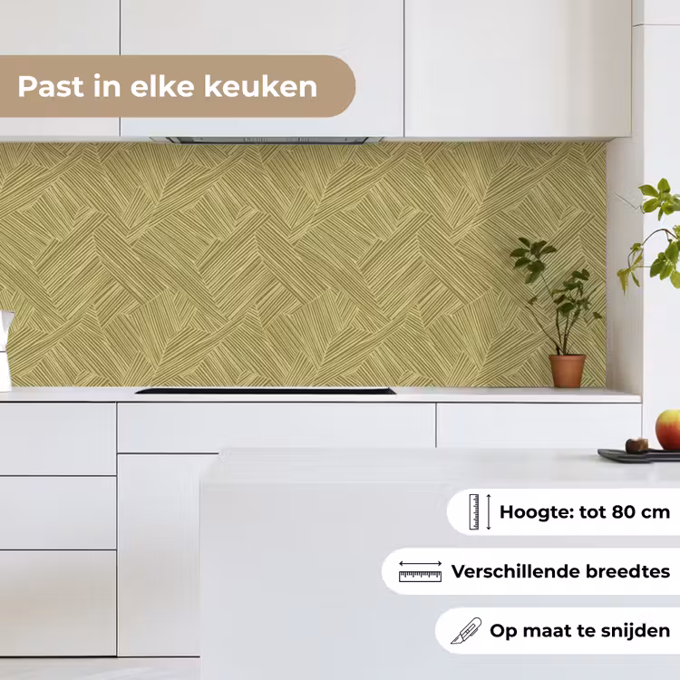 Keuken achterwand - Abstract - Modern - Groen — 7