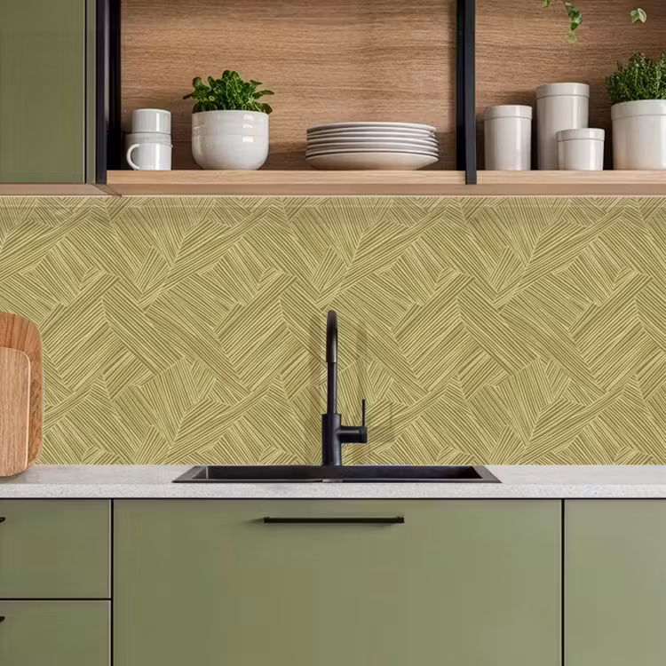 Keuken achterwand - Abstract - Modern - Groen — 8