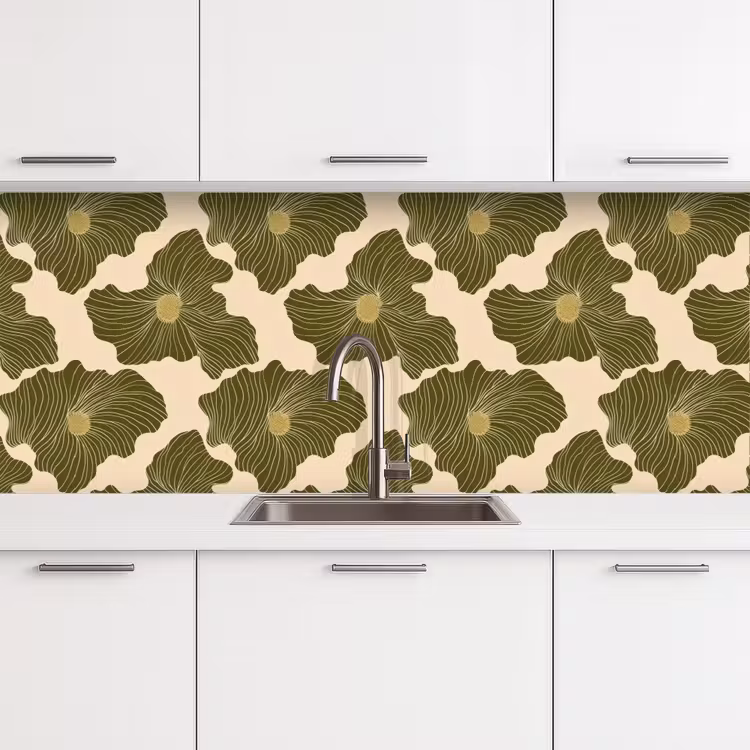 Keuken achterwand - Modern - Abstract - Groen — 4