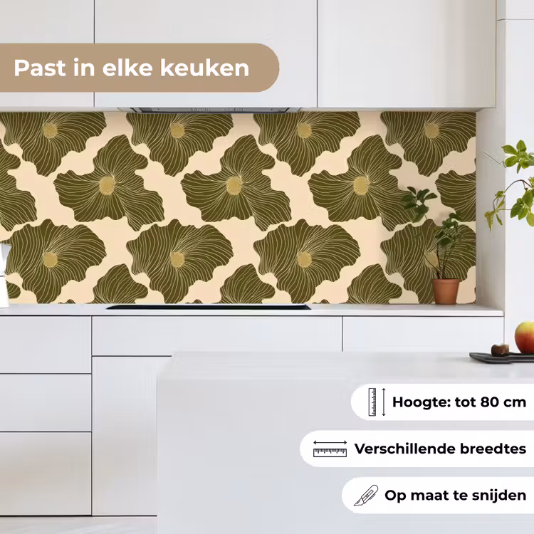 Keuken achterwand - Modern - Abstract - Groen — 7