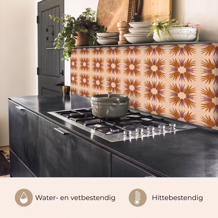 Keuken achterwand - Ornament - Patroon - Oker — 5