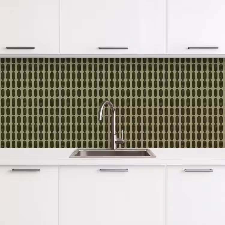 Keuken achterwand - Ritmisch - Effect - Groen — 4