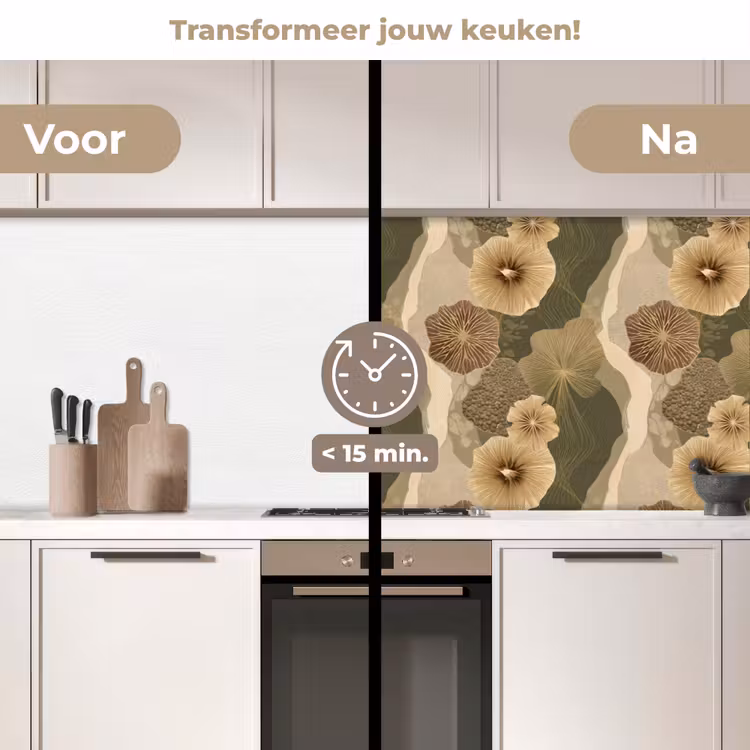 Keuken achterwand - Abstract - Modern - Groen — 3
