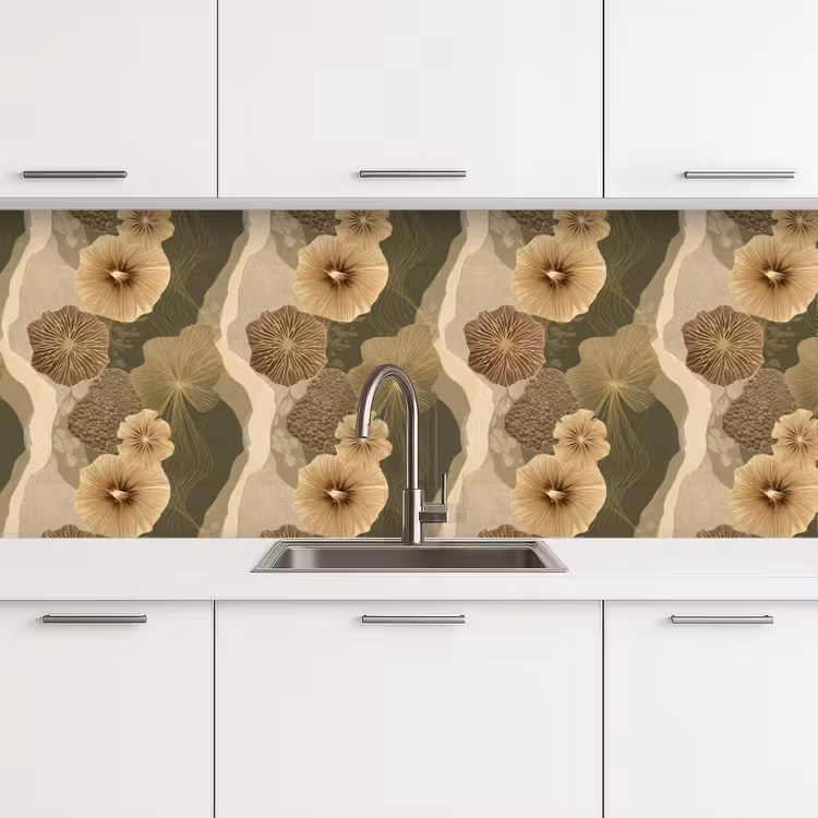 Keuken achterwand - Abstract - Modern - Groen — 4