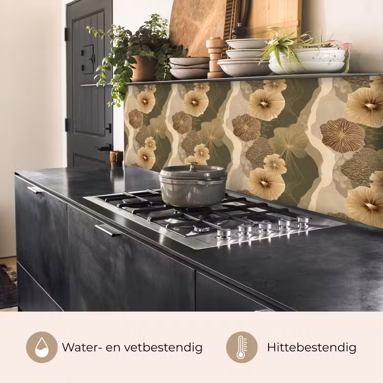 Keuken achterwand - Abstract - Modern - Groen — 5