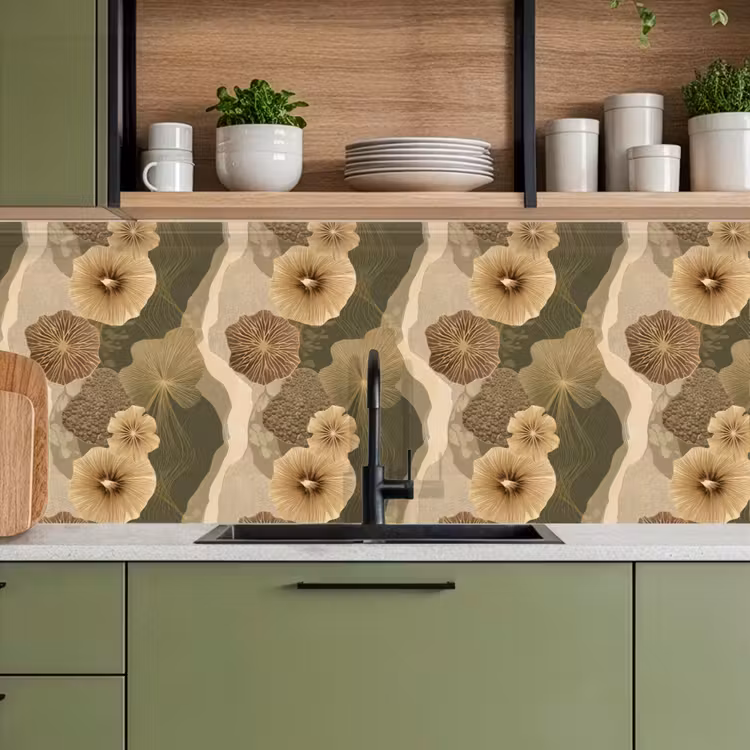 Keuken achterwand - Abstract - Modern - Groen — 8