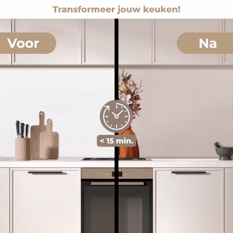 Keuken achterwand - Gezicht - Boeket - Kleurrijk — 3