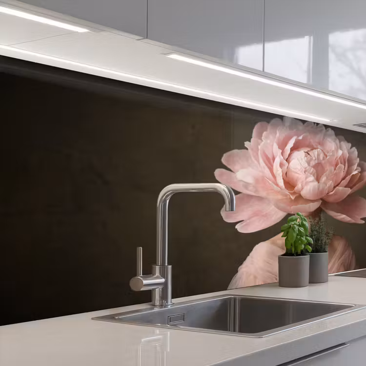 Keuken achterwand - Gezicht - Roos - Roze — 2