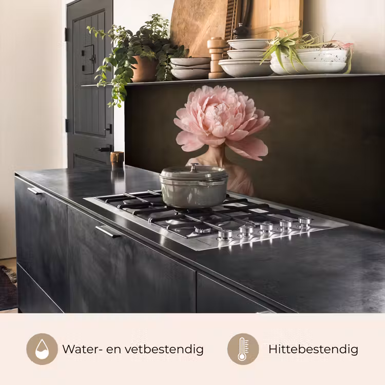 Keuken achterwand - Gezicht - Roos - Roze — 5