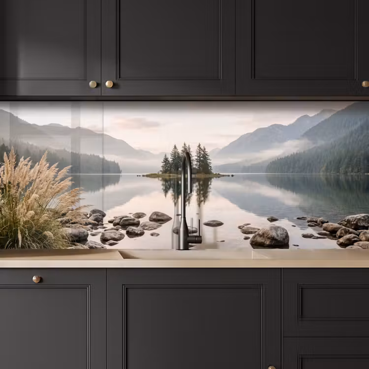 Keuken achterwand - Meer - Bergen - Landschap - Groen — 6