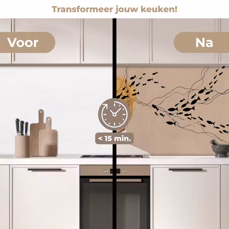 Keuken achterwand - Modern - Vrouw - Goud — 3