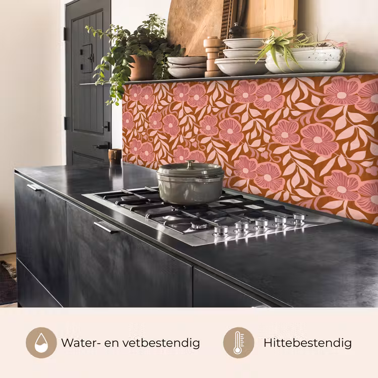 Keuken achterwand - Sfeer - Bloemen - Roze — 5