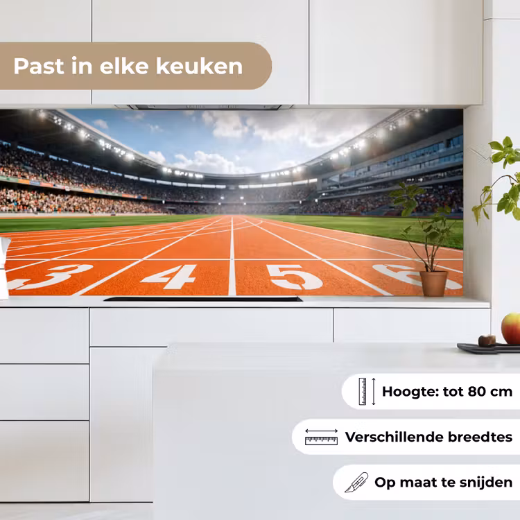 Keuken achterwand - Sintelbaan - Stadion - Sport -Oranje — 7
