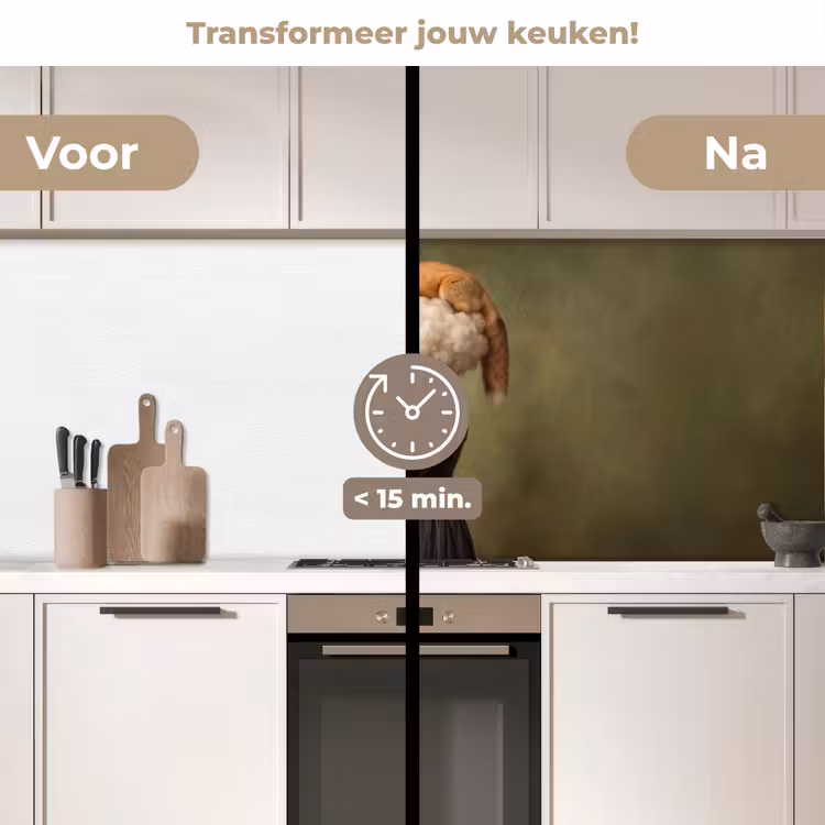 Keuken achterwand - Vos - Surrealistisch - Groen — 3