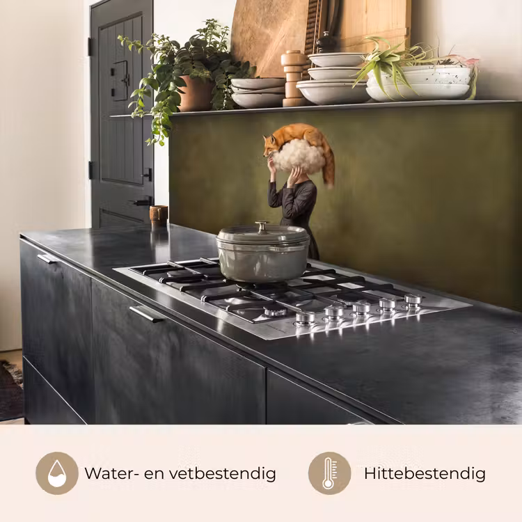 Keuken achterwand - Vos - Surrealistisch - Groen — 5