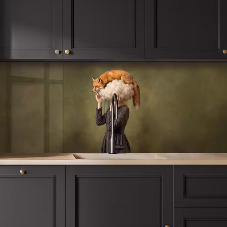 Keuken achterwand - Vos - Surrealistisch - Groen — 6