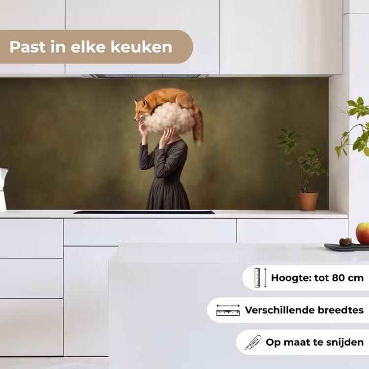 Keuken achterwand - Vos - Surrealistisch - Groen — 7