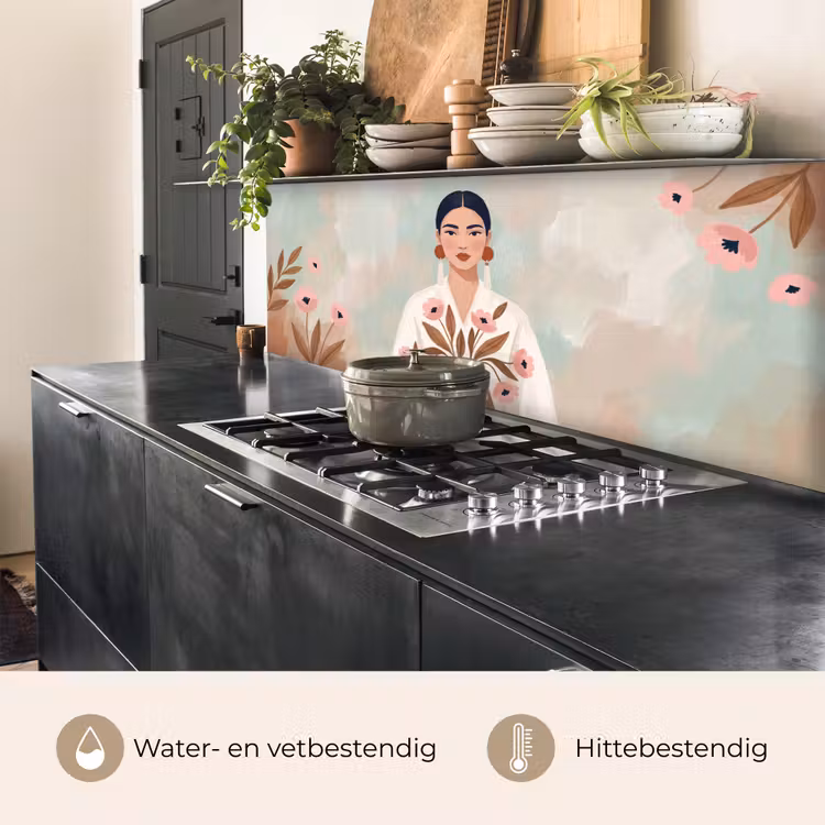 Keuken achterwand - Vrouw - Kimono - Pastel — 5