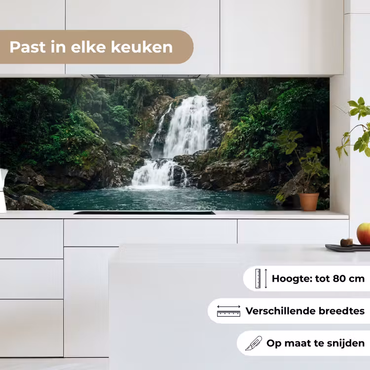 Keuken achterwand - Waterfall - Forest - Nature - Greenkhgyguyg — 7